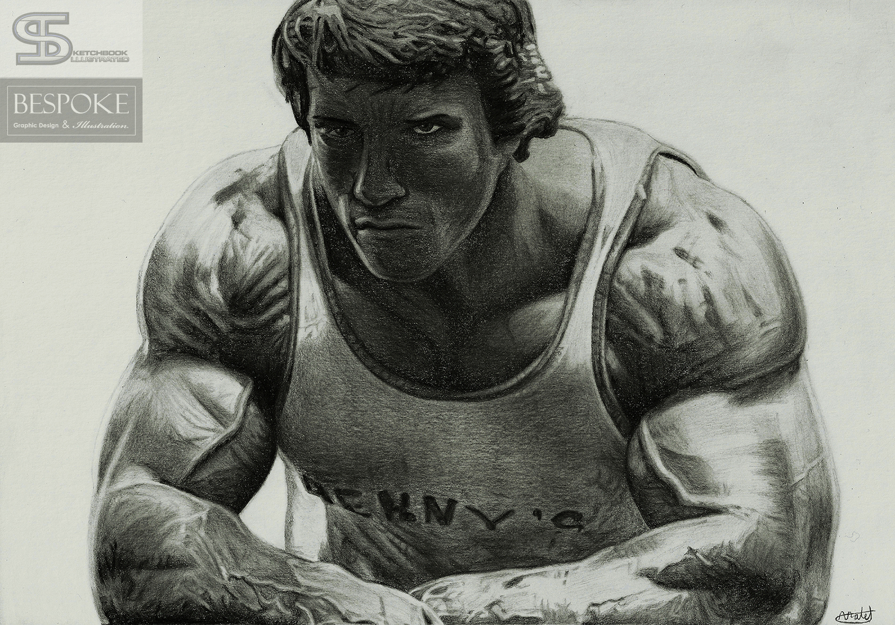 Arnold Schwarzenegger Drawing Sketchbook Illustrated