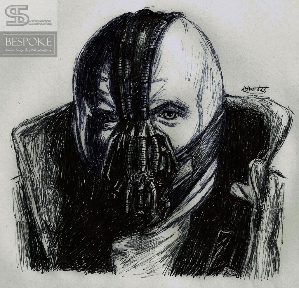 bane drawings in pencil