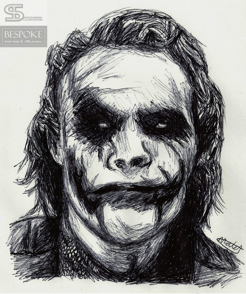 The Joker Sketch - Sketchbook Illustrated